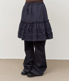 (W) Bunny Checked Skirt