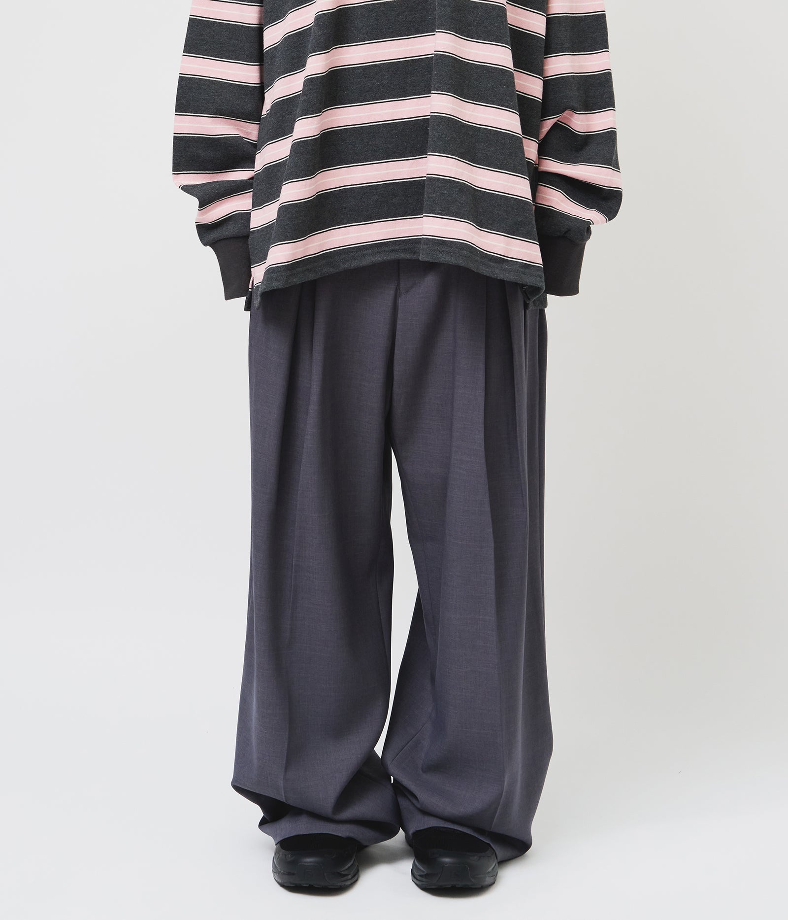 【HI FI FNK】Mort Pleats Trousers HI FI FNK(ハイファイファンク) - モートプリーツパンツ / Mort