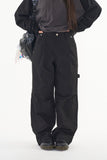 Space pier wide cotton pants