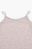 Linen see-through knit one piece