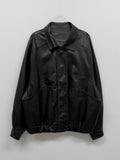 Chapter Leather Loose Fit Blouson Jumper