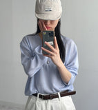 Summer Viscose V-neck Overfit Knit
