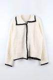 Carrie Color Matching Collar Cardigan