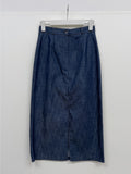 Selvage Slit H-Line Long Skirt