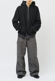 Poen Striped Pigment Zip Hoodie