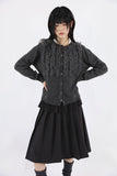 Wished Frill Knit Cardigan