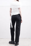Benny Ribbon Pocket Straight Pants