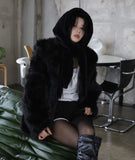 Lisa Hood Fur Jacket