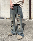 Flare Destroyed Denim