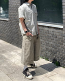 Vintage double knee bermuda pants