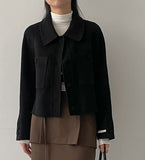 [handmade] Slow Pocket Wool Handmade Short Jacket