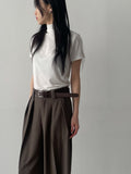 Tom Ribbed Mockneck Half T-Shirt