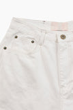Turquoise white denim pants