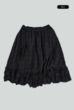 Pretzel check frill skirt
