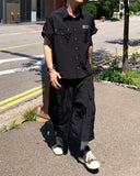 Nylon Cargo Pocket Bermuda Pants