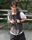 Mate diagonal hood vest