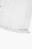 Layer frill puff blouse