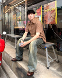 Soy Linen Check Short Sleeve Shirt