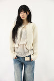 Crop Care Knitting Cardigan