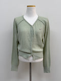 Mu Symbol Raglan V-neck Cardigan