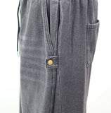 (Unisex) Hessian Brushed Pin Tuck Pants