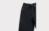 Wide leg denim pants