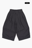 Pie check capri bermuda pants