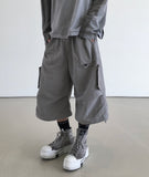 Pore Rivet Crop Bermuda Pants