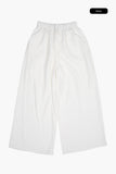 Texture wrinkle wide pants