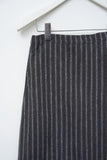 (W) Brid Striped Midi Skirt
