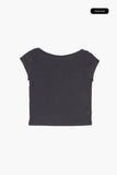 Tencel shoulder tee