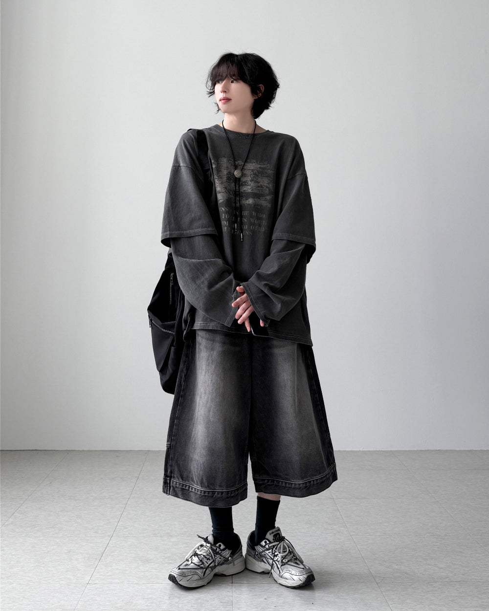 【YOURNUS】Trouble Layered Long Sleeve YOURNUS】Trouble Layered Long Sleeve