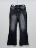 [unisex] 641 cat-washed bootcut denim pants