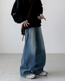 Col Brush Wide Denim