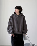 Dome High Neck Crop Hoodie