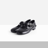 Pully Cross Strap Mary Jane Loafers