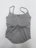 [with cup] Button ribbed sleeveless bra top
