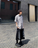 Dark Destroyed Damage Bermuda Denim
