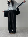 Object wrap skirt slacks