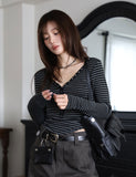 ST Deep V Snap Tee
