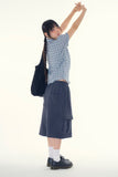 Easy sweat cargo bermuda pants
