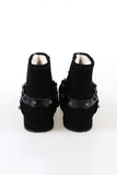 Shearling Belt Ankle Sheepskin Boots