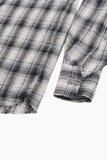 Cutline rough check shirt