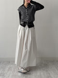 Maple Button Sleeveless Knit