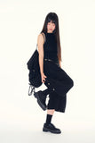 Ness snap tuck bermuda pants