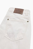 Turquoise white denim pants