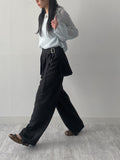 Object wrap skirt slacks