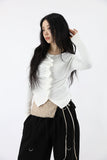Eco shirring cardigan