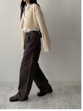 [unisex] Eyelet Cotton Wide Pants