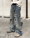 Flare Destroyed Denim